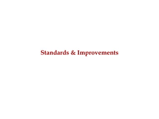 Standards & Improvements 