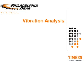 Vibration Analysis
________________________
Timken Gears & Services Inc.
 