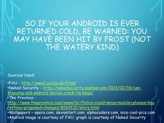 Freezing Android Bypass | PPTX