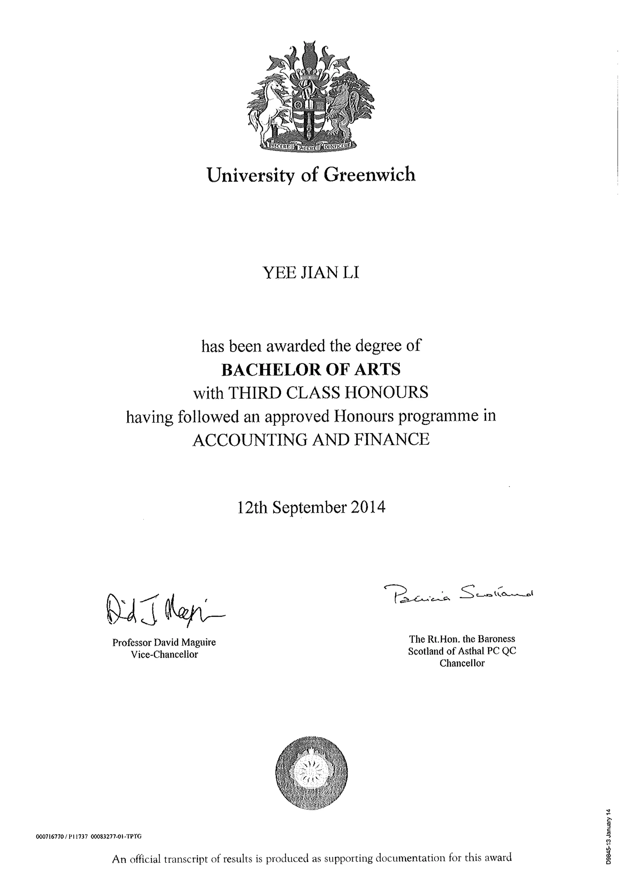 Degree cert | PDF
