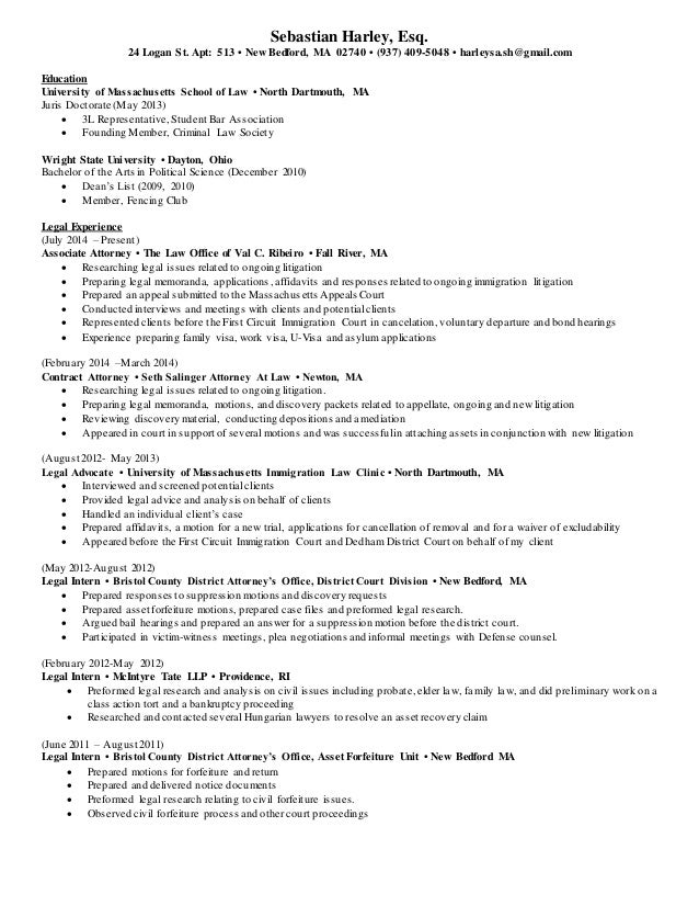 sebastian harley resume