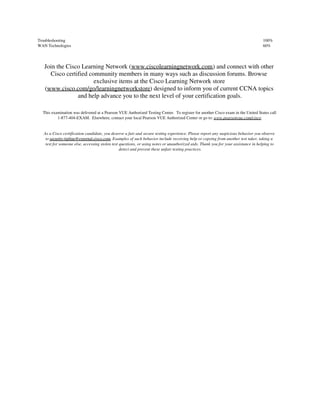Score Report CCNA | PDF