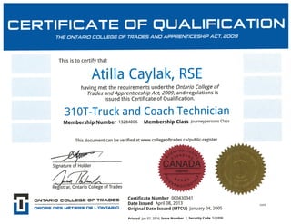 Certificate-310 T