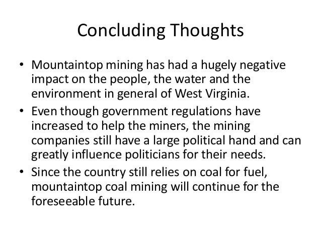 mountaintop coal mining wv mining classes in wv