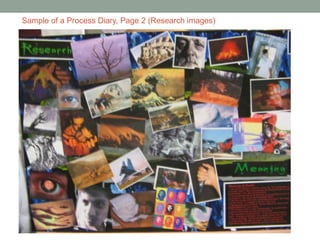 Sample of a Process Diary, Page 2 (Research images)
 