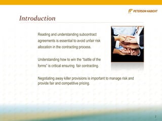 Subcontract Clauses.PPTX