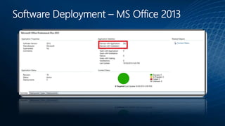 Software Deployment – MS Office 2013
 