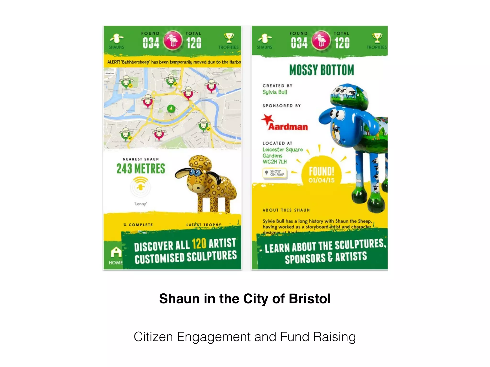 Shaun in the City of Bristol
Citizen Engagement and Fund Raising
 