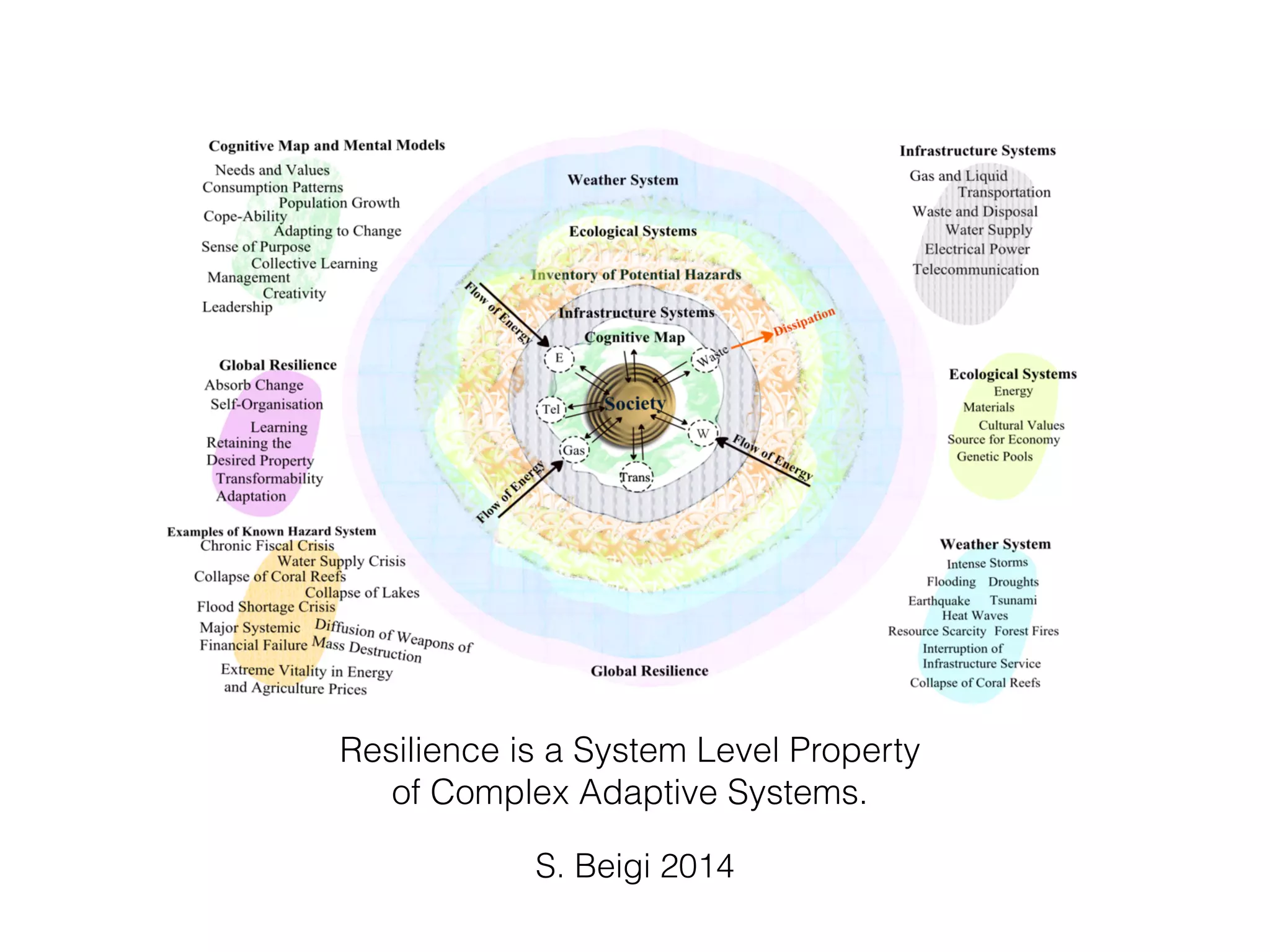 Resilience is a System Level Property
of Complex Adaptive Systems.
S. Beigi 2014
 