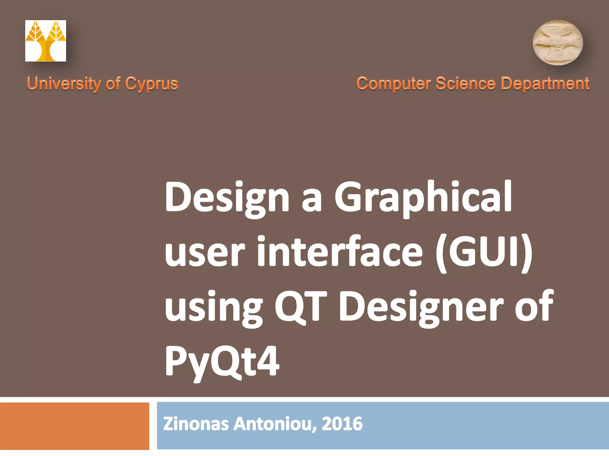 GUI_using_QT_Designer_PyQT4 | PPT