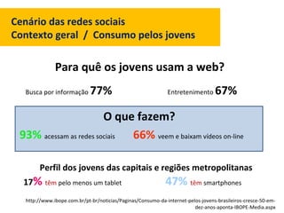 http://www.ibope.com.br/pt-br/noticias/Paginas/Consumo-da-internet-pelos-jovens-brasileiros-cresce-50-em-
dez-anos-aponta-...