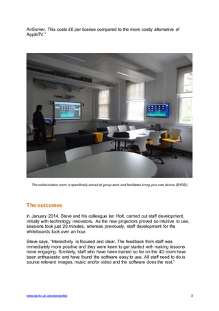 JISC Case Study - Innovative technology rich learning spaces | PDF