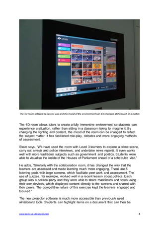 JISC Case Study - Innovative technology rich learning spaces | PDF