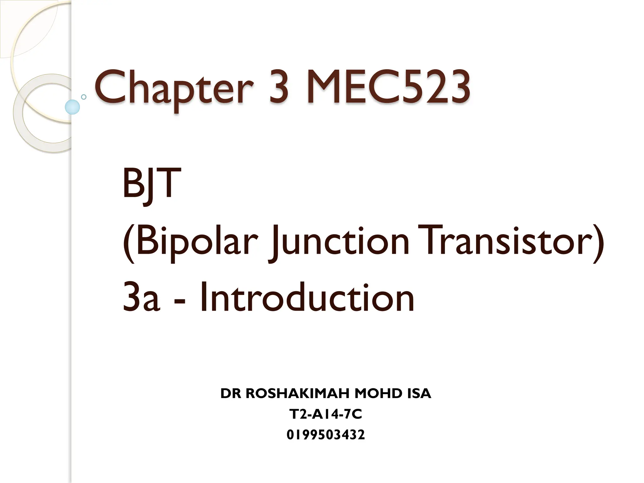 Bipolar Junction Transistor Introduction | PDF