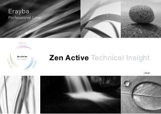 BALANCE
REVITAL
PURIFY
Zen Active
Hair therapy Zen Active Technical Insight
| Start
 