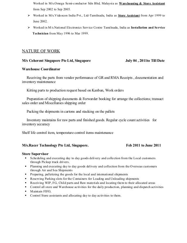 Srini resume