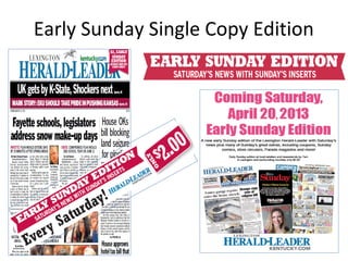 Early Sunday Single Copy Edition
 