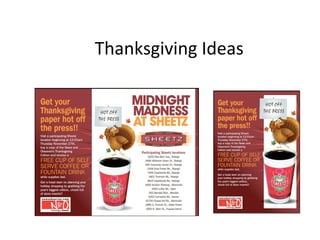 Thanksgiving Ideas
 