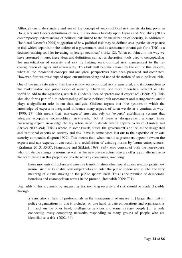 Master thesis on security