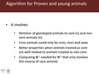 Genomic selection with weighted GBLUP and APY single step
