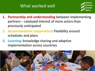 Facilitating partnerships and institutional engagements in the ACGG project: An Overview