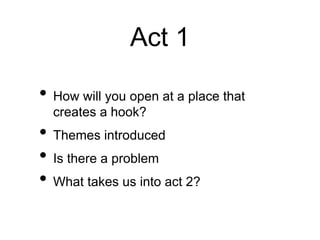 3 act structure simple overview | PPT