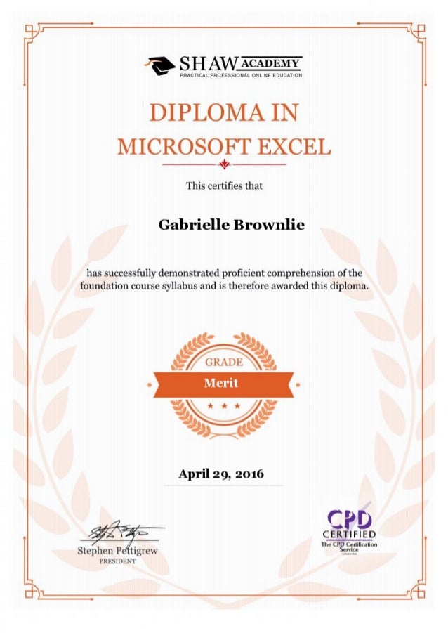 diploma in microsoft excel microsoft diploma