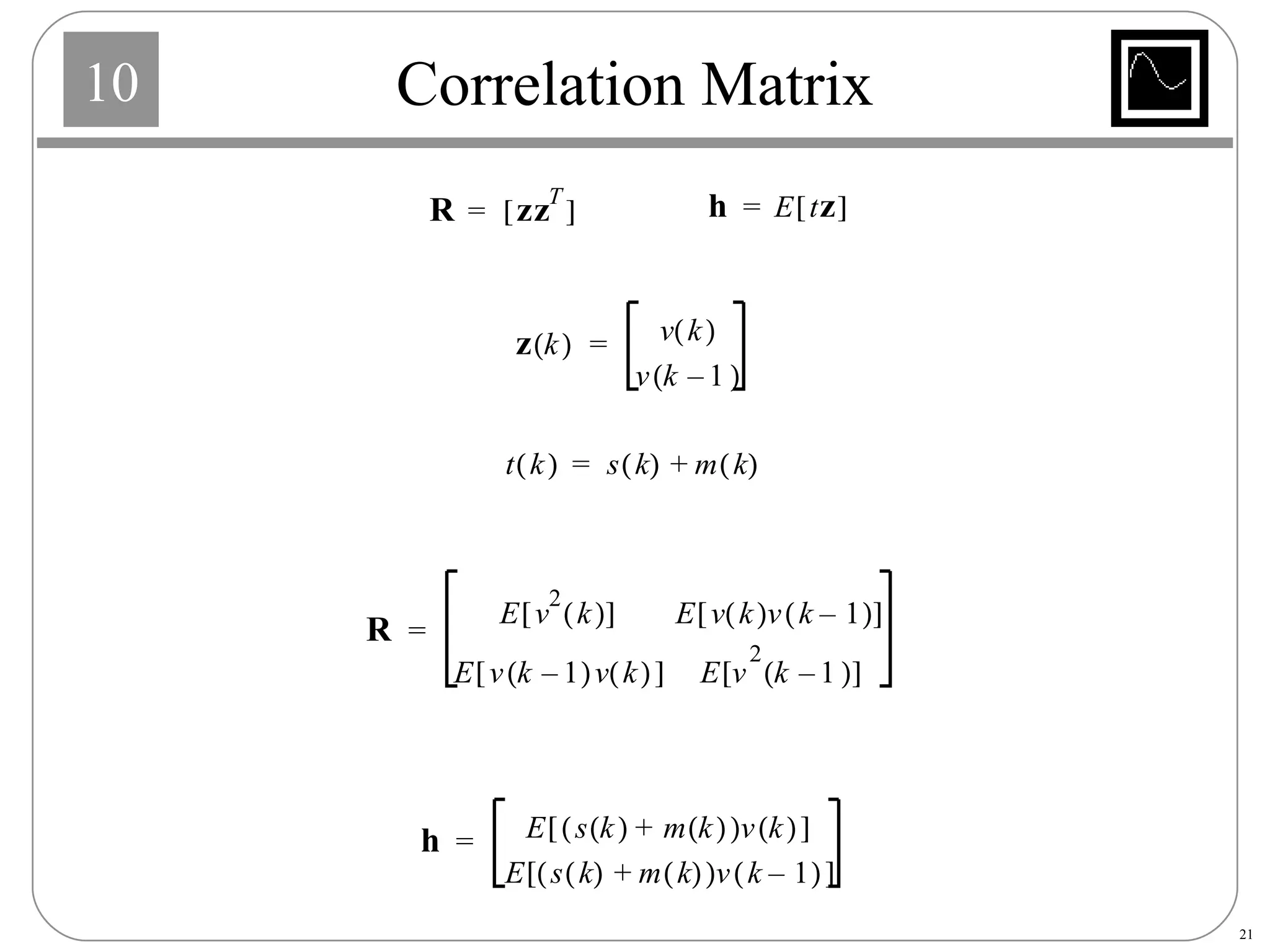 Correlation Matrix 