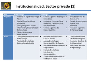 La institucionalidad de la bioeconomía en América Latina