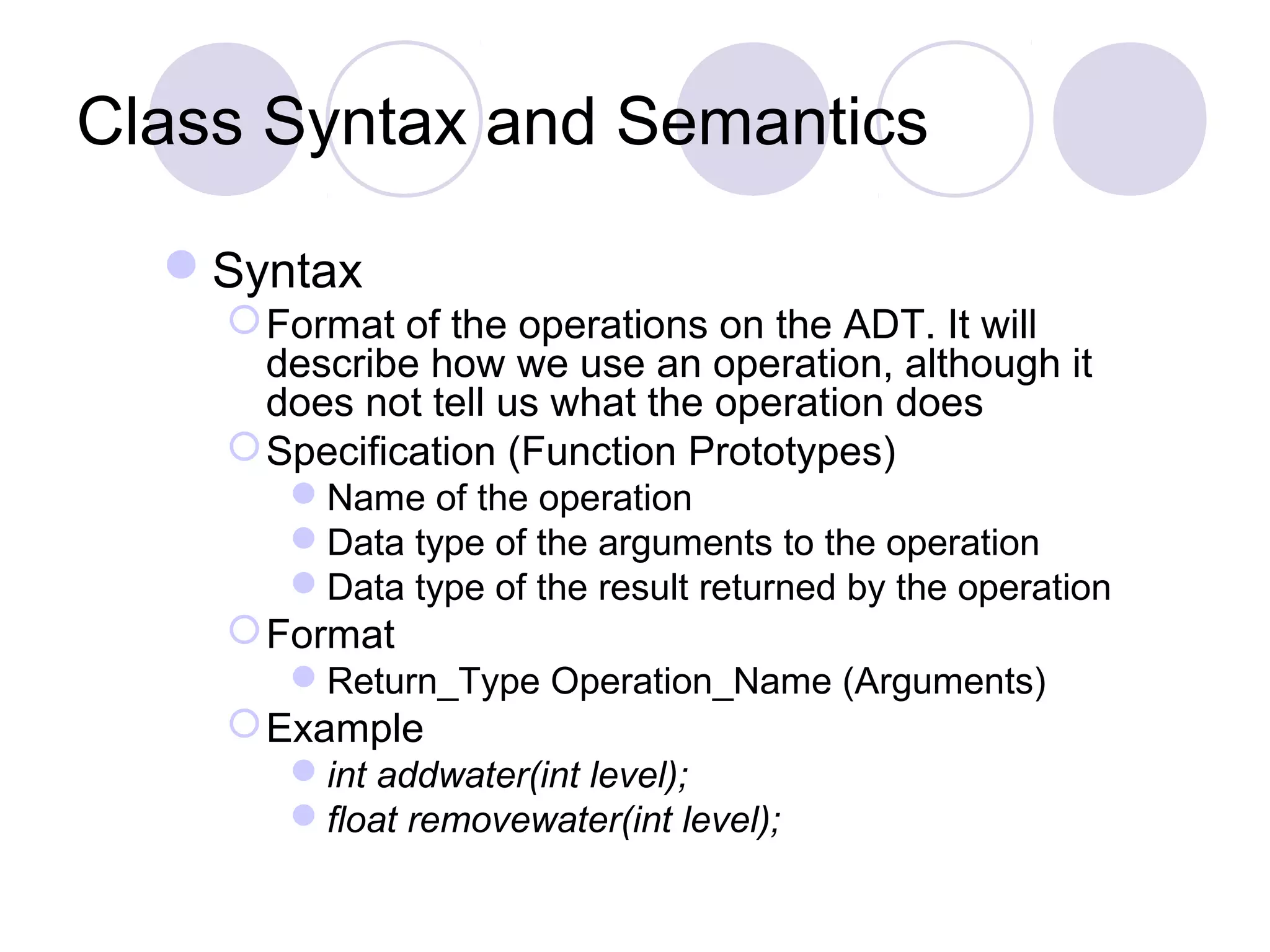 Creating an Abstract Data Type in C++ | PPT