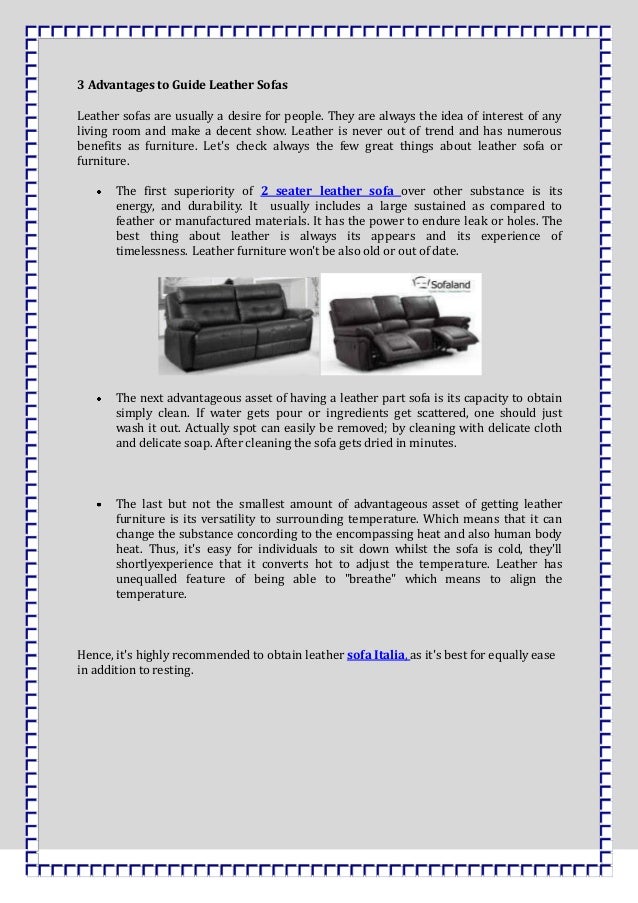 3 advantages of leather sofas and sofa italia