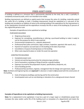 Fixed Asset Module Standards Fixed Asset Guide | DOC