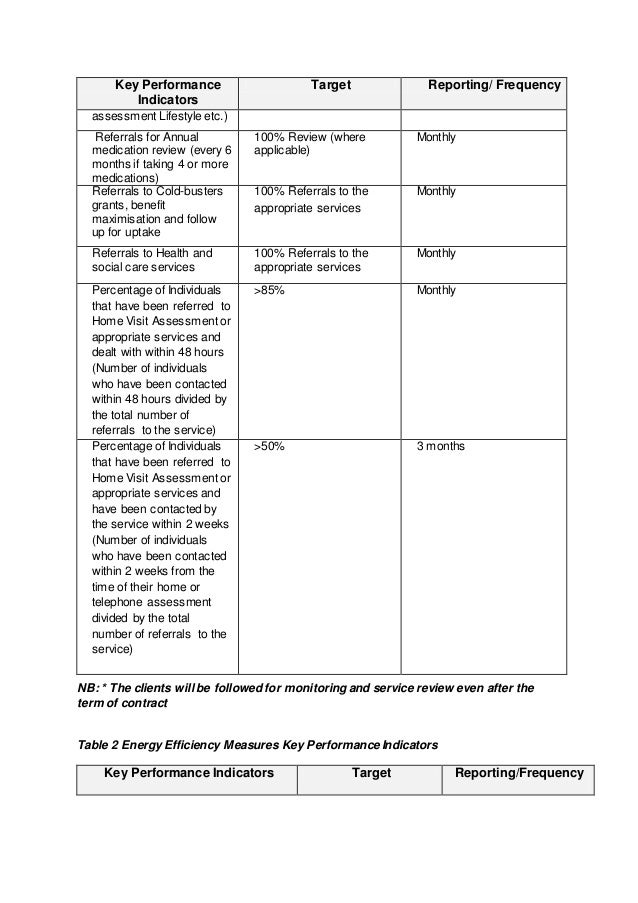 service specification