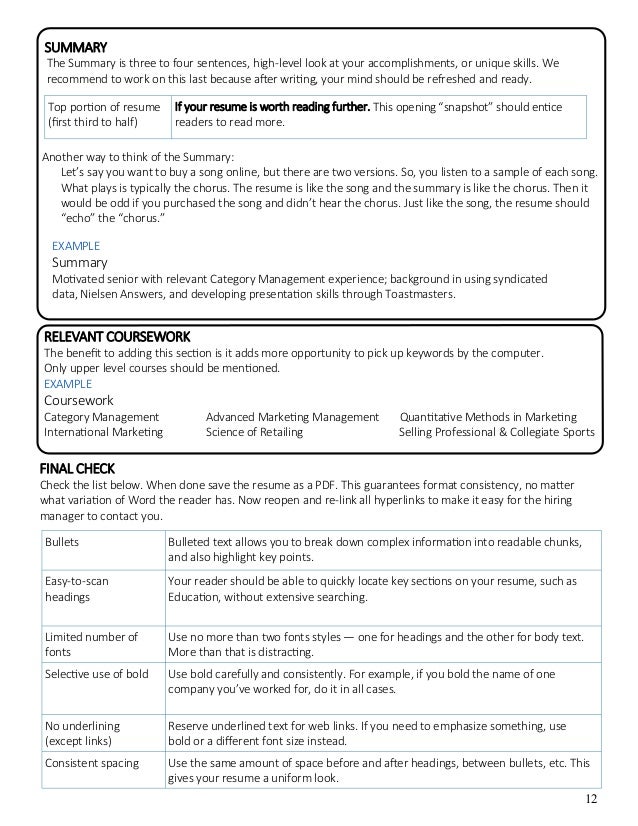 business resume packet 12 10 15 resume packet