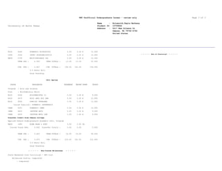 UNT Transcript 2015 highlighted | PDF | Undergraduate Education ...