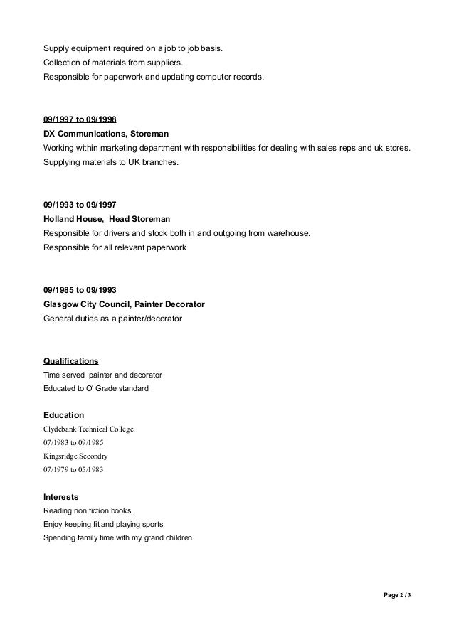 Raymond Mcdowall Cv