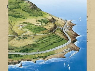 El paisatge subtropical correspon a les illes Canàries. Els trets són:
• Agricultura. El primer producte agrícola és el plàtan Tenerife i La Palma), i el
segon, el tomàquet d'exportació (Gran Canària, Tenerife i Fuerteventura).
Cal destacar la producció de patata a Tenerife i a Gran Canària.
• Ramaderia. La més nombrosa és la caprina i l'ovina.
• Silvicultura. Els boscos van patir en el passat tales abusives per explotar-los
o per aconseguir sòl agrícola. Actualment, els boscos de pi de Canàries i la
laurisilva estan protegits.
• Estructura agrària. En zones de llarga tradició d'economia de subsistència,
les propietats són petites. A la costa hi ha propietats extenses destinades a
la comercialització dels seus productes.
 