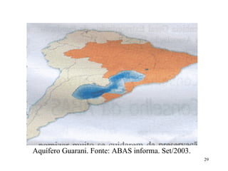 Aquífero Guarani. Fonte: ABAS informa. Set/2003.  