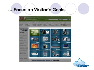 …  Focus on Visitor’s Goals 