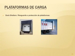 PLATAFORMAS DE CARGA
 Dock Shelters / Resguardo o protección de plataformas:
25
 