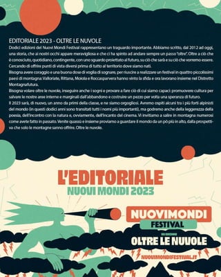 Programma Nuovi Mondi Festival 2023