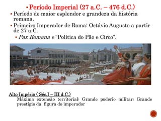 3º ano - Civilização Romana | PPTX