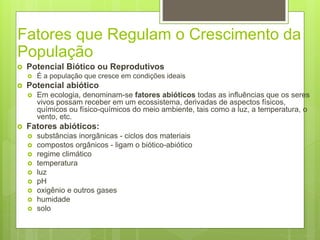 população, Biologia, 4° Bimestre Professora Raquel | PPTX