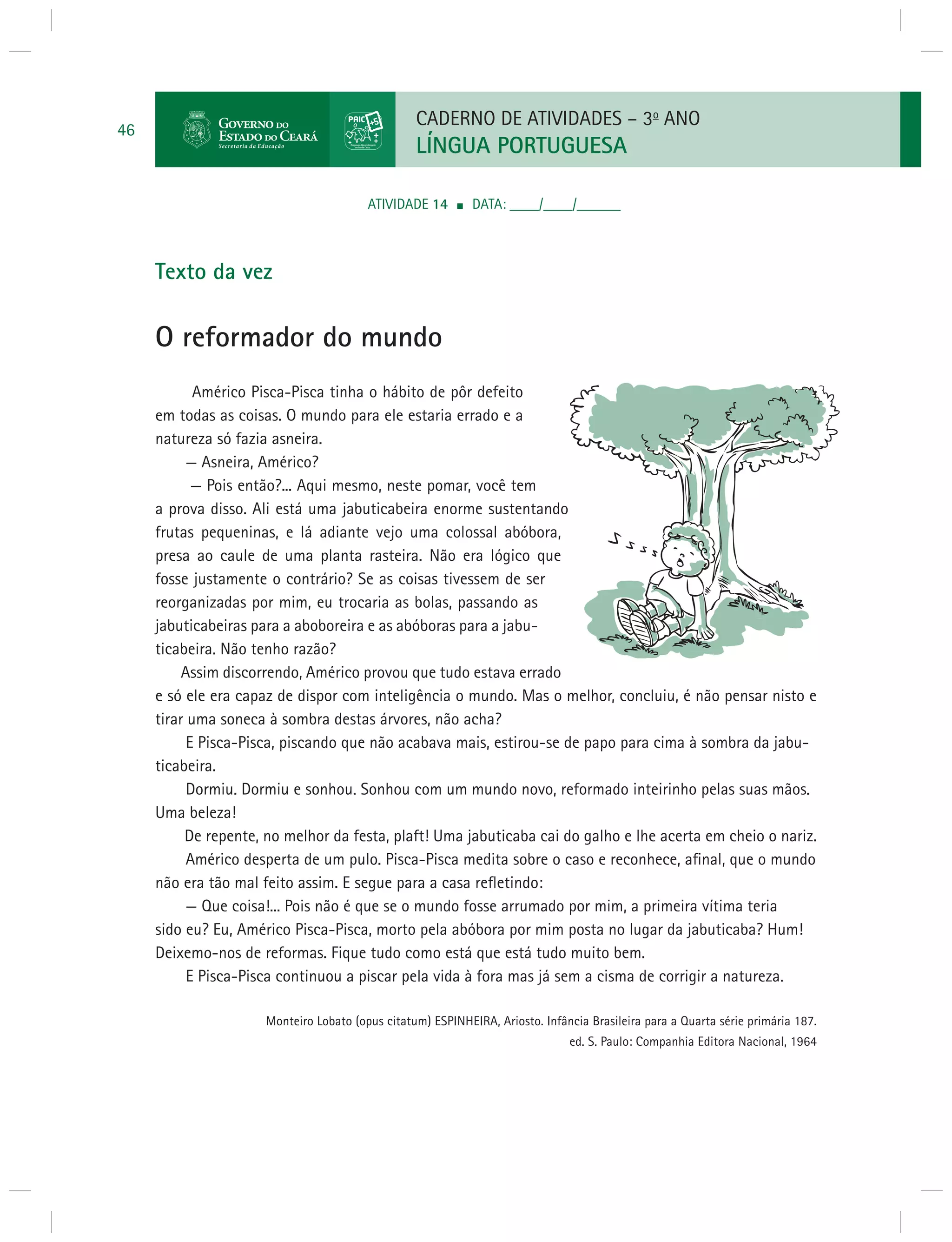 3 ano caderno_de_atividades_lingua_portuguesa_volume_ii | PDF