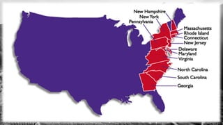  Colonização inglesa e espanhola.