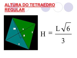 ALTURA DO TETRAEDRO REGULAR