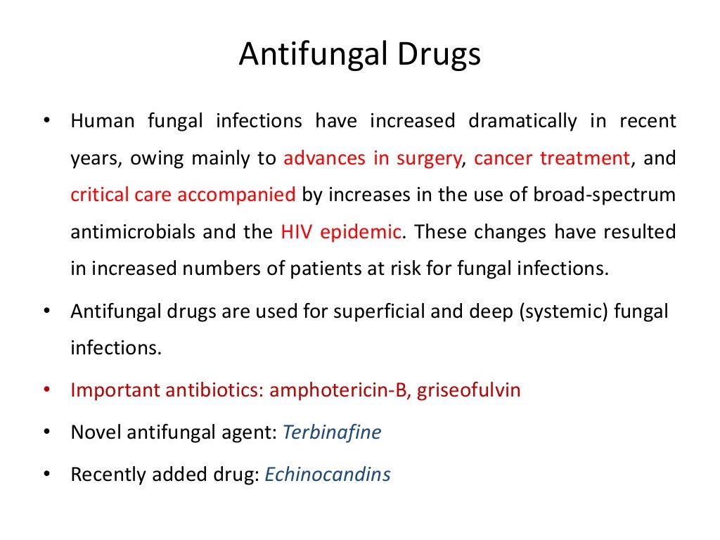 Introduction to antifungal drugs