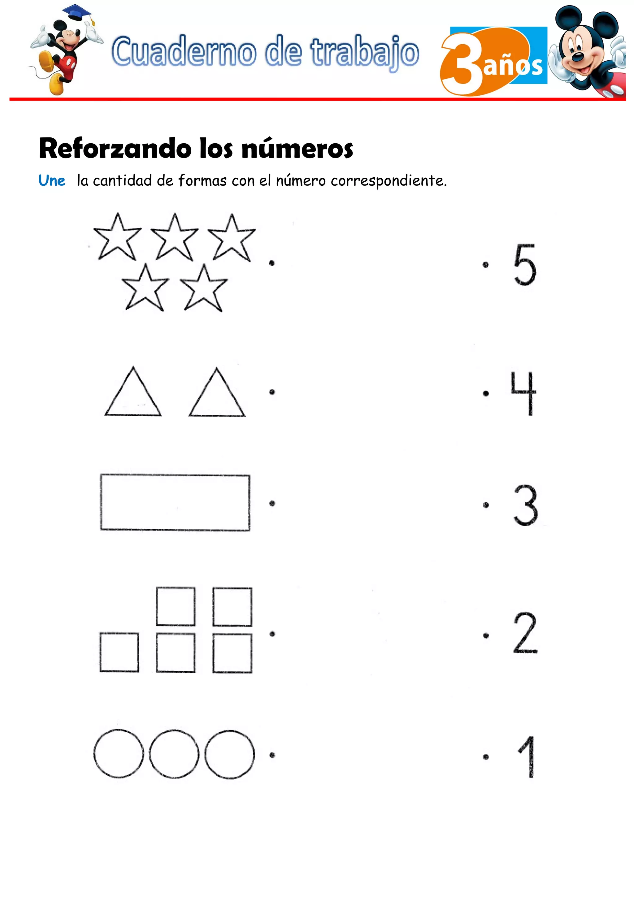 Cuaderno de Trabajo III - 3 Años Matematicas | DOC