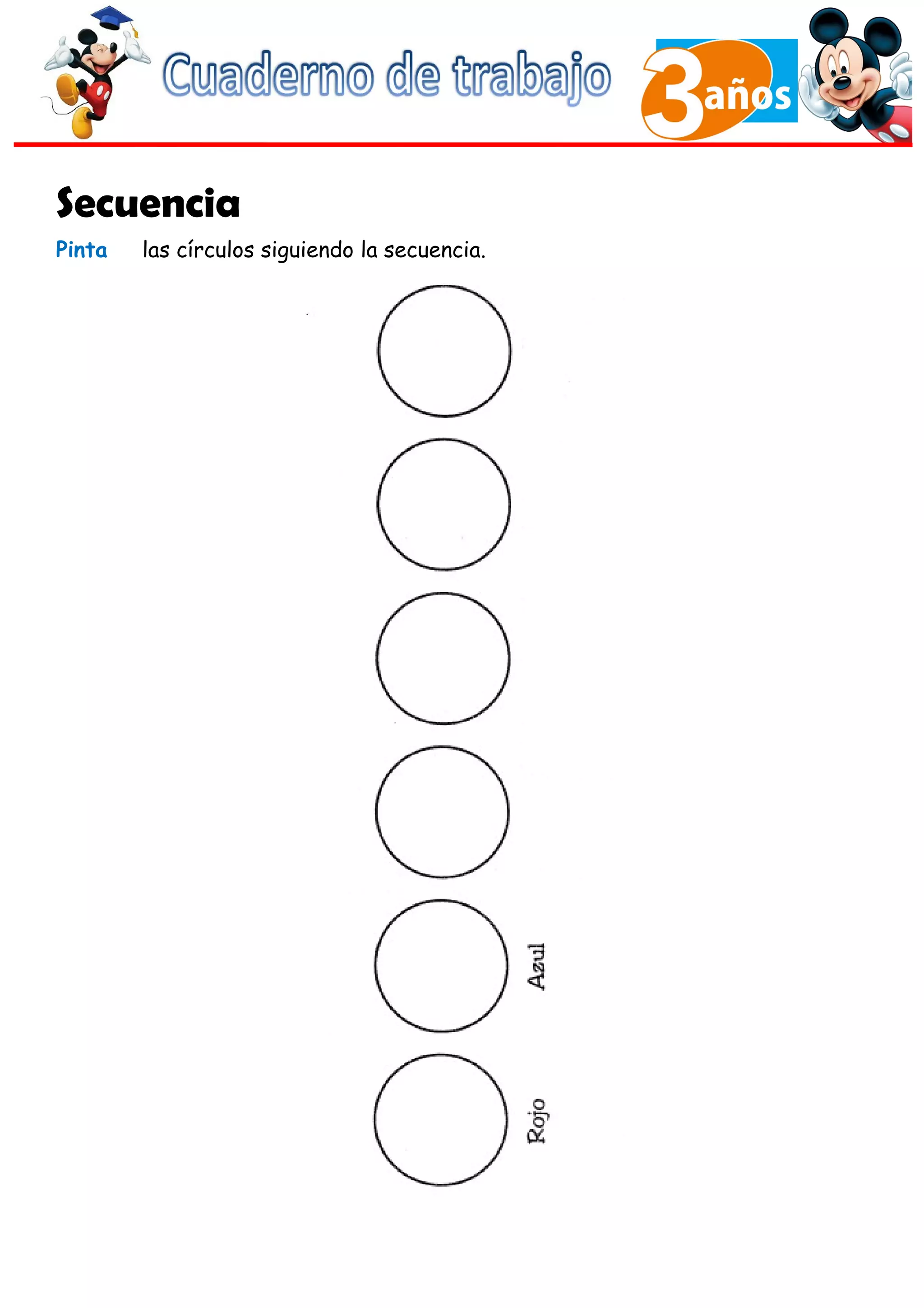 Cuaderno de Trabajo III - 3 Años Matematicas | DOC