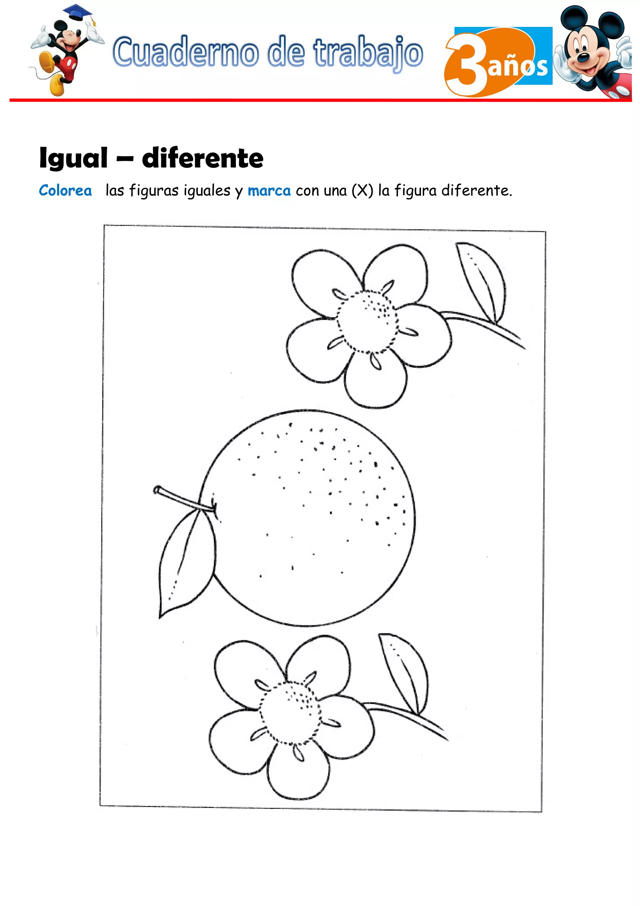 Cuaderno de Trabajo III - 3 Años Matematicas | DOC